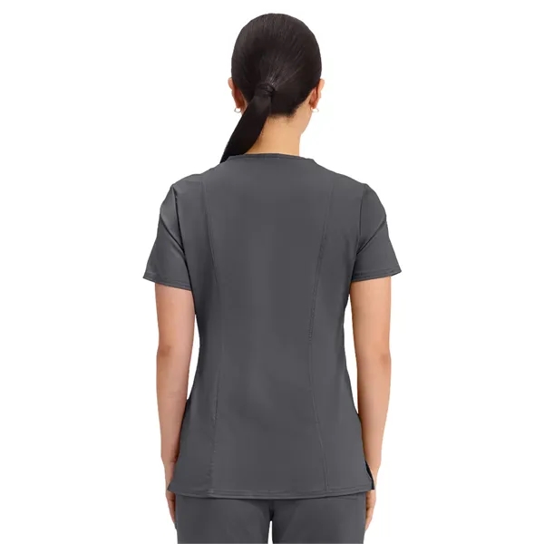 Cherokee - Workwear Revolution - Mock Wrap Top... from ASI 86018 Scrub Authority / Uniform Stores