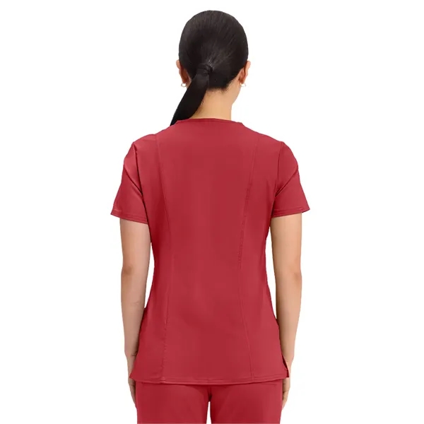 Cherokee - Workwear Revolution - Mock Wrap Top... from ASI 86018 Scrub Authority / Uniform Stores