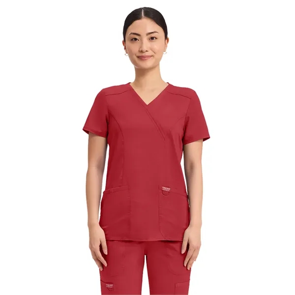 Cherokee - Workwear Revolution - Mock Wrap Top... from ASI 86018 Scrub Authority / Uniform Stores