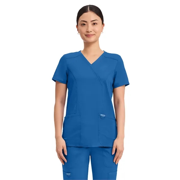 Cherokee - Workwear Revolution - Mock Wrap Top... from ASI 86018 Scrub Authority / Uniform Stores