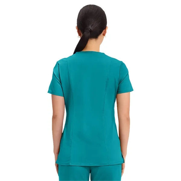 Cherokee - Workwear Revolution - Mock Wrap Top... from ASI 86018 Scrub Authority / Uniform Stores