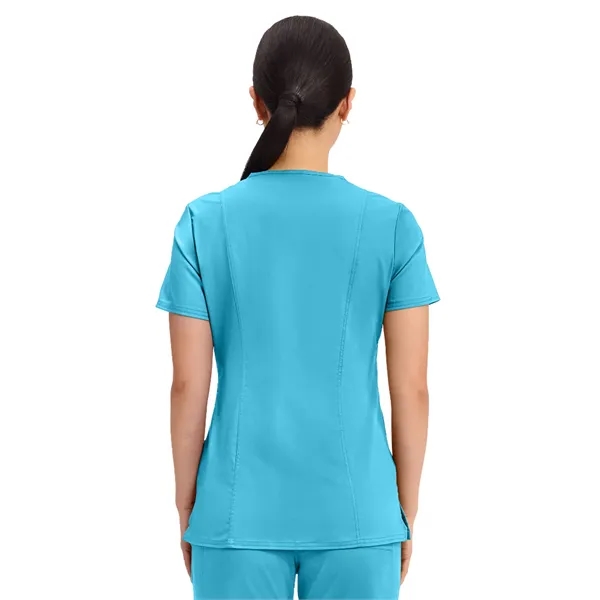 Cherokee - Workwear Revolution - Mock Wrap Top... from ASI 86018 Scrub Authority / Uniform Stores