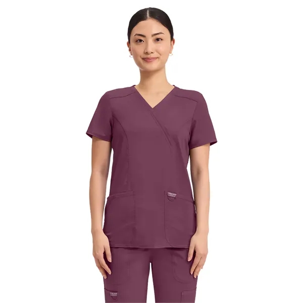 Cherokee - Workwear Revolution - Mock Wrap Top... from ASI 86018 Scrub Authority / Uniform Stores