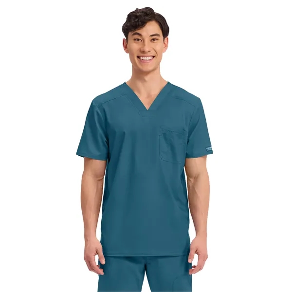Workwear Revolution Men's Tuckable V-Neck Top... from ASI 86018 Scrub Authority / Uniform Stores