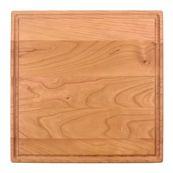 12" x 12" x 3/4" square cherry wood cutting board with... from ASI 74601 Calico