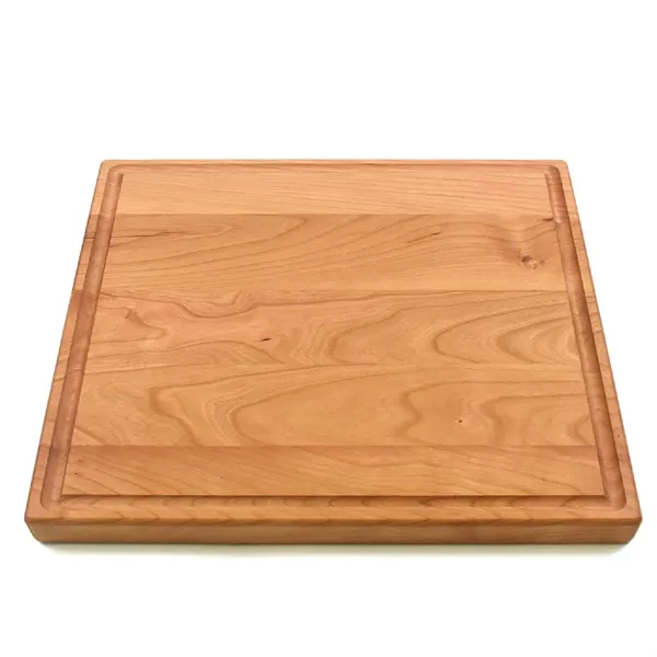 12" x 12" x 3/4" square cherry wood cutting board with... from ASI 74601 Calico