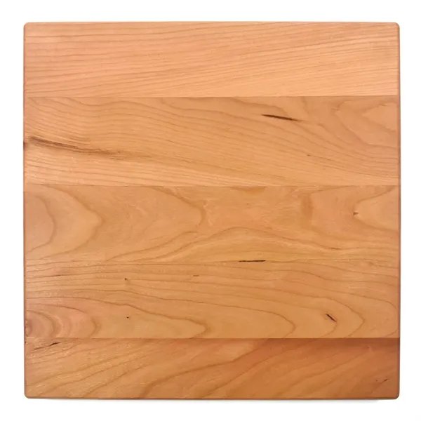 12" x 12" x 3/4" square cherry wood cutting board with... from ASI 74601 Calico