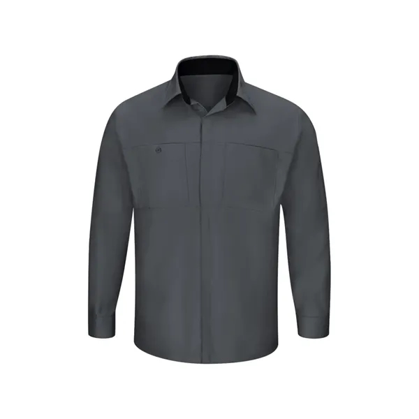 Red Kap Men's Long Sleeve Performance Plus Shop Shirt... from ASI 86018 Scrub Authority / Uniform Stores