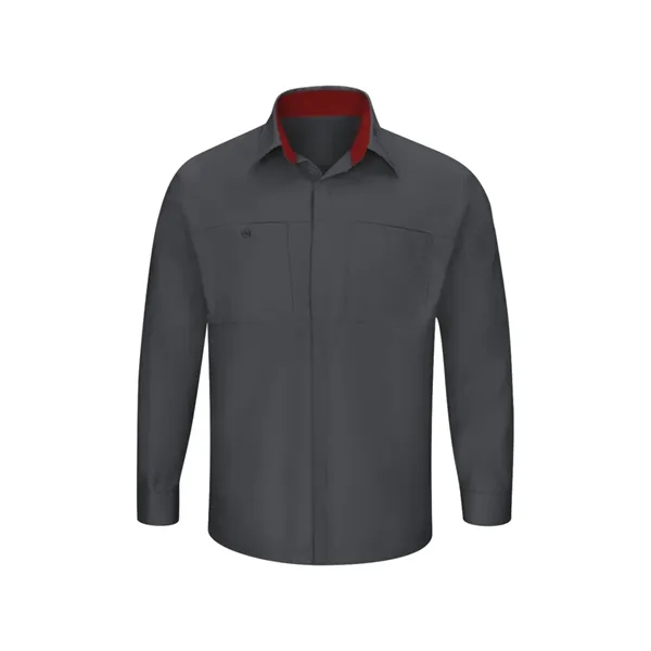 Red Kap Men's Long Sleeve Performance Plus Shop Shirt... from ASI 86018 Scrub Authority / Uniform Stores