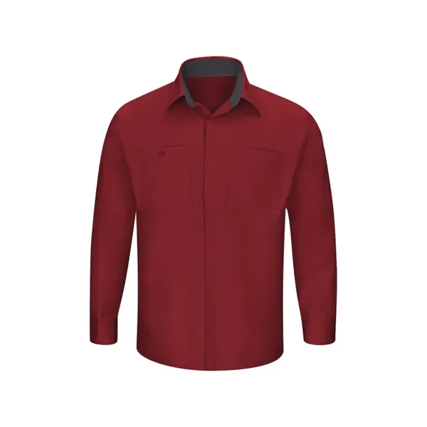 Red Kap Men's Long Sleeve Performance Plus Shop Shirt... from ASI 86018 Scrub Authority / Uniform Stores