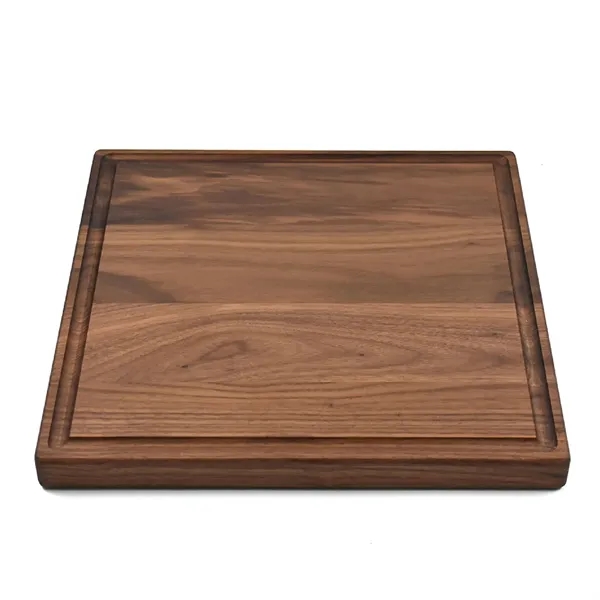 12" x 12" x 3/4" square walnut cutting board with juice... from ASI 74601 Calico