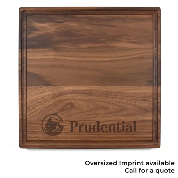 12" x 12" x 3/4" square walnut cutting board with juice... from ASI 74601 Calico