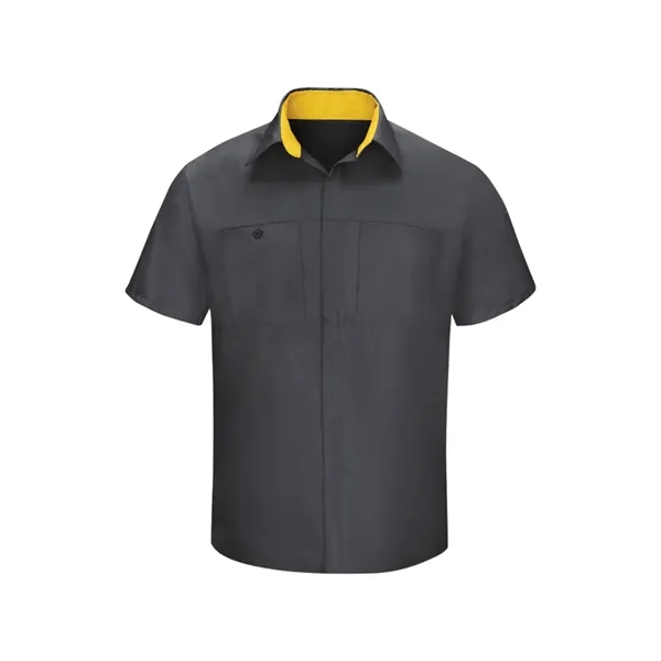 Red Kap Men's Short Sleeve Performance Plus Shop Shirt... from ASI 86018 Scrub Authority / Uniform Stores