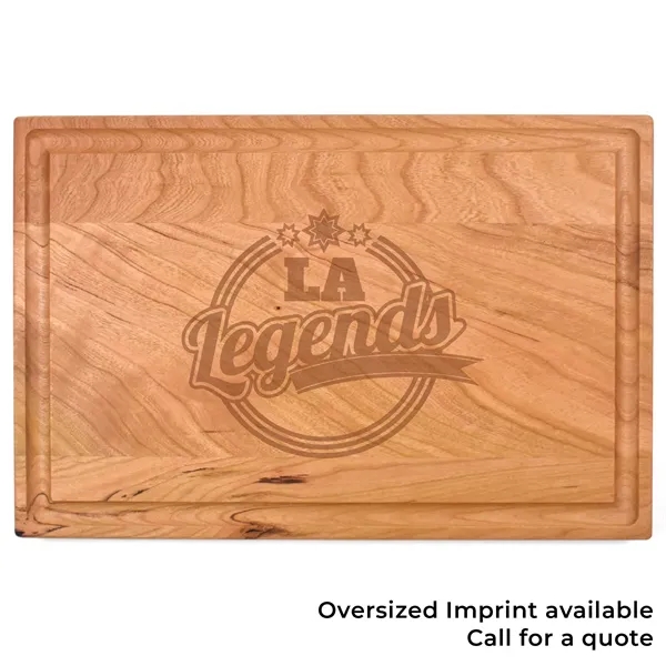 8" x 12" x 3/4" rectangular cherry wood cutting board with... from ASI 74601 Calico