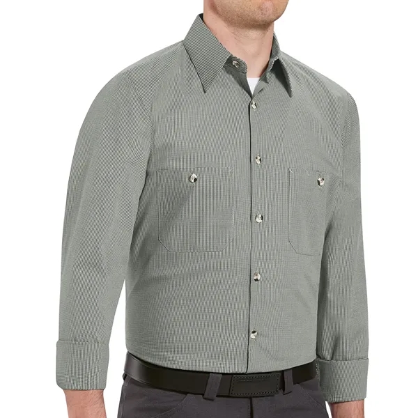 Red Kap Shirts - Men's Long Sleeve Industrial Striped Work... from ASI 86018 Scrub Authority