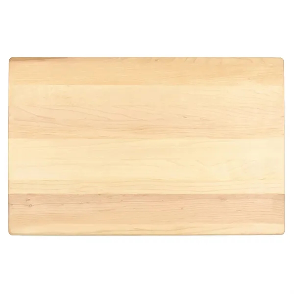 11" x 17" x 3/4" maple cutting board with all-around juice... from ASI 74601 Calico