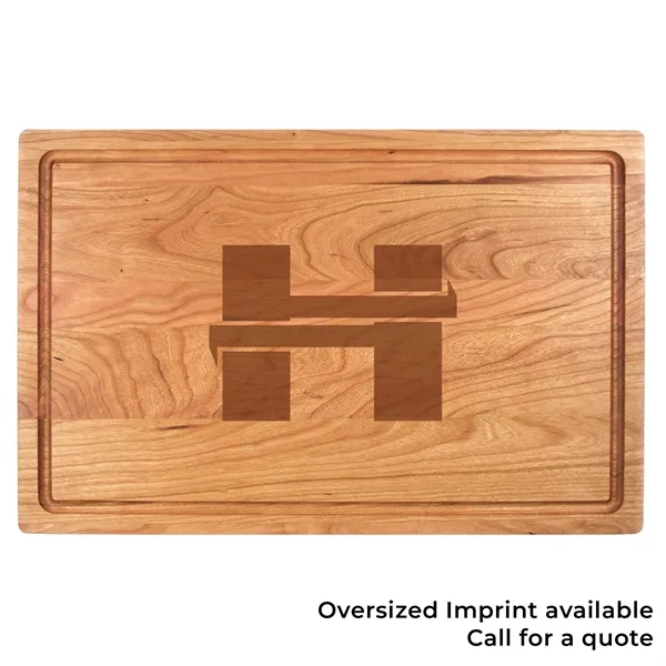 11" x 17  x 3/4" rectangular cherry wood cutting board... from ASI 74601 Calico