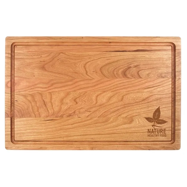 11" x 17  x 3/4" rectangular cherry wood cutting board... from ASI 74601 Calico