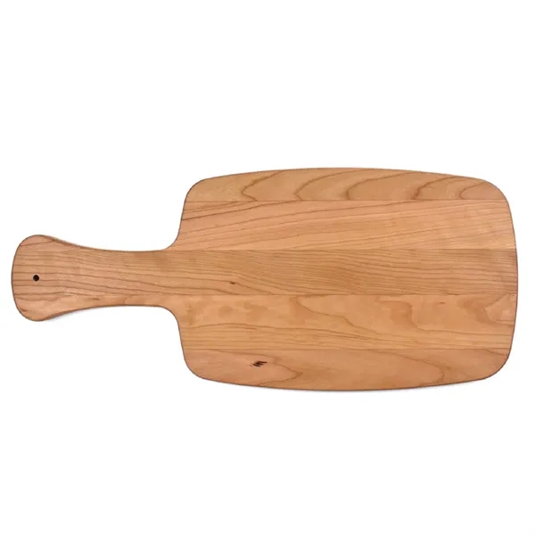 8" x 18 1/2" x 3/4" paddle-shaped cherry wood cutting board... from ASI 74601 Calico