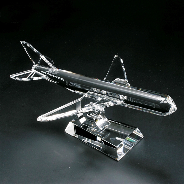 Optical crystal cargo plane shape award.... from ASI 62820 International Merch Concepts