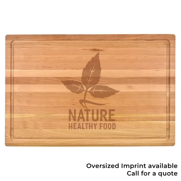 12" x 18" x 1 1/4" cherry wood butcher block with... from ASI 74601 Calico