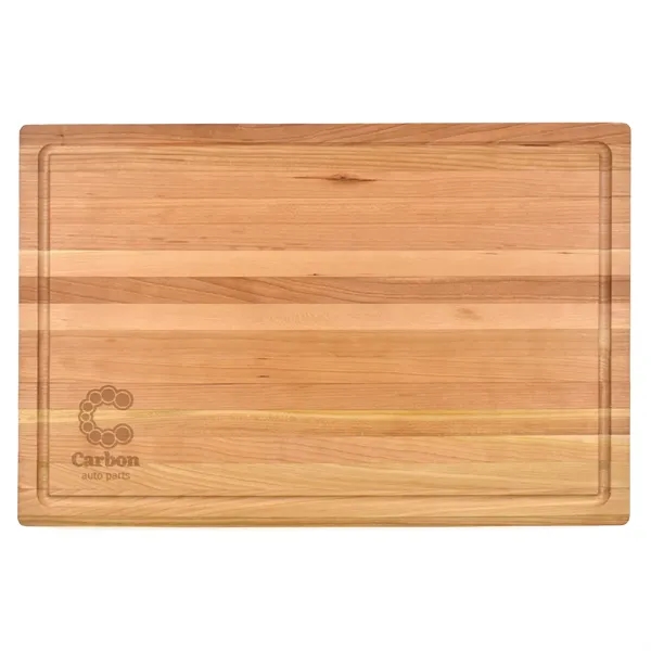 12" x 18" x 1 1/4" cherry wood butcher block with... from ASI 74601 Calico