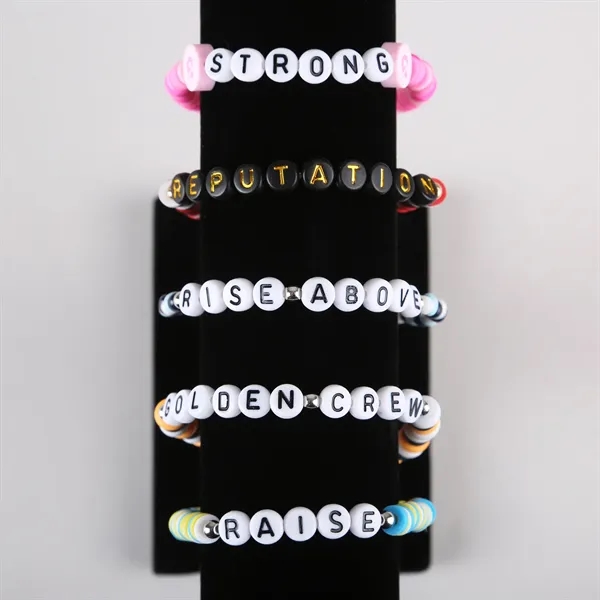 Custom beaded friendship bracelet with a wide array of bead colors,... from ASI 61966 HPG / BCG Creations HPG Gold