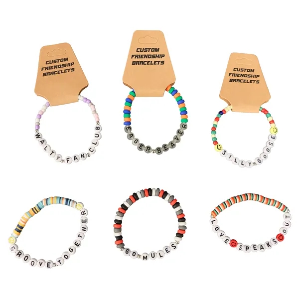 Custom beaded friendship bracelet with a wide array of bead colors,... from ASI 61966 HPG / BCG Creations HPG Gold