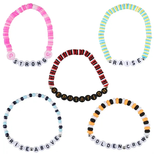 Custom beaded friendship bracelet with a wide array of bead colors,... from ASI 61966 HPG / BCG Creations HPG Gold