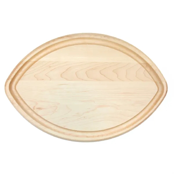 Football-shaped 10" x 15" x 3/4" maple wood cutting boards with... from ASI 74601 Calico