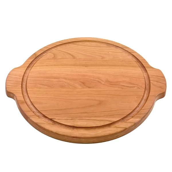 12" x 12" x 1 3/4" round cherry wood cutting board... from ASI 74601 Calico