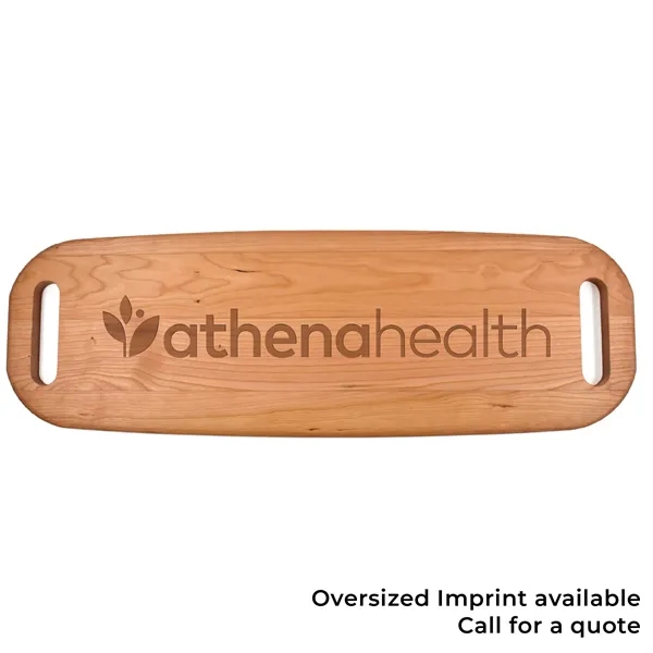 23" x 7 1/2" x 3/4" cherry wood rectangular serving tray... from ASI 74601 Calico