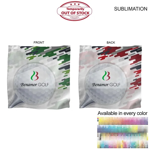 Microfiber Dri-Lite Suede Shammy Cooling 2-Tone Towel, 15x15, Sublimated Edge to... from ASI 53509 FIEL-Fairdeal Import & Export / FIEL