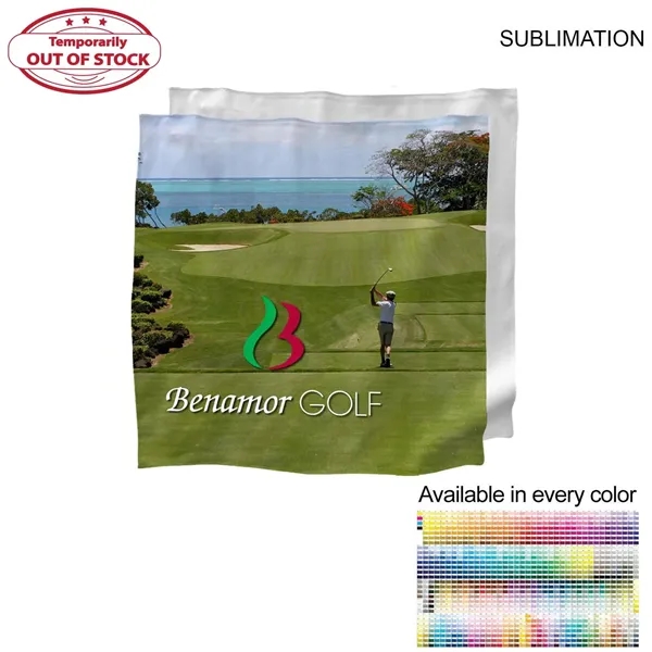 Microfiber Dri-Lite Suede Shammy Cooling Towel, 15x15, Sublimated Edge to Edge... from ASI 53509 FIEL-Fairdeal Import & Export / FIEL