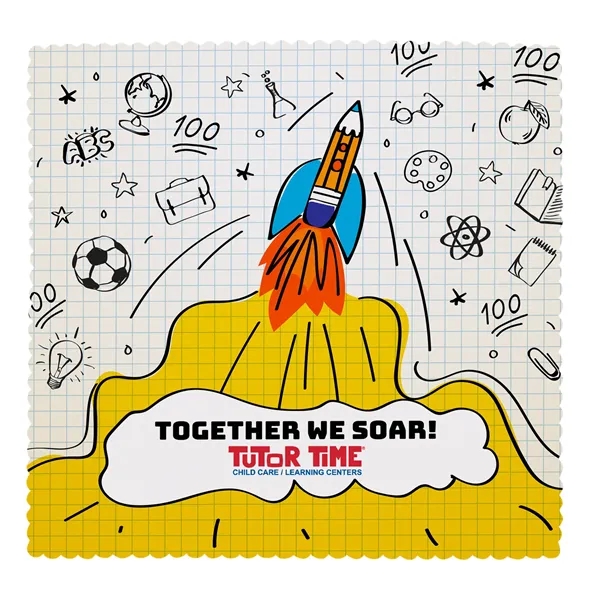 6" x 6" microfiber cloth in a flat clear bag with... from ASI 44900 NC Custom (CI/Lanco) / Lanco