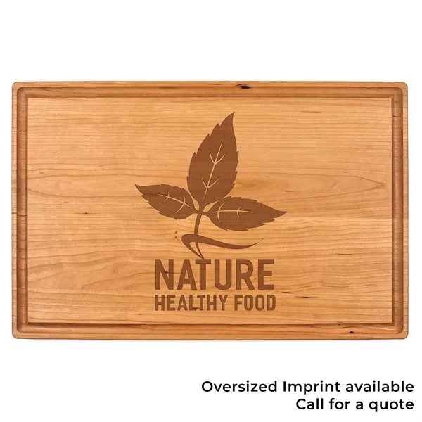 11" x 17" x 1" cherry cutting board with juice groove.... from ASI 74601 Calico