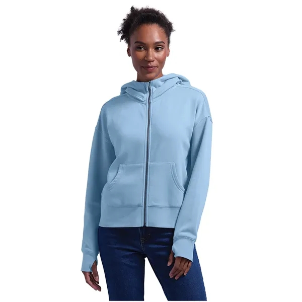 A full-zip hoodie made from soft recycled fleece, finished for comfort,... from ASI 44620 Charles River Apparel