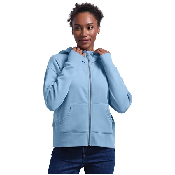 A full-zip hoodie made from soft recycled fleece, finished for comfort,... from ASI 44620 Charles River Apparel
