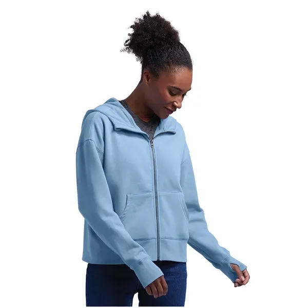 A full-zip hoodie made from soft recycled fleece, finished for comfort,... from ASI 44620 Charles River Apparel