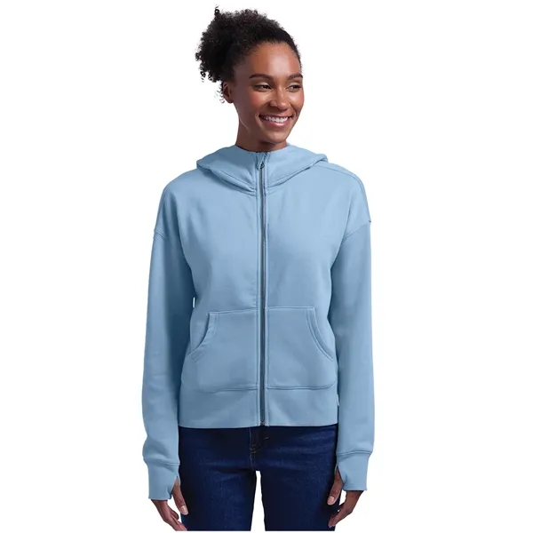 A full-zip hoodie made from soft recycled fleece, finished for comfort,... from ASI 44620 Charles River Apparel