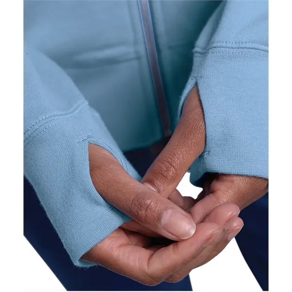 A full-zip hoodie made from soft recycled fleece, finished for comfort,... from ASI 44620 Charles River Apparel