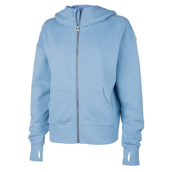 A full-zip hoodie made from soft recycled fleece, finished for comfort,... from ASI 44620 Charles River Apparel