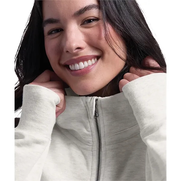A full-zip hoodie made from soft recycled fleece, finished for comfort,... from ASI 44620 Charles River Apparel