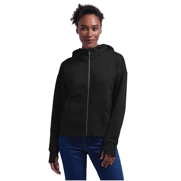 A full-zip hoodie made from soft recycled fleece, finished for comfort,... from ASI 44620 Charles River Apparel