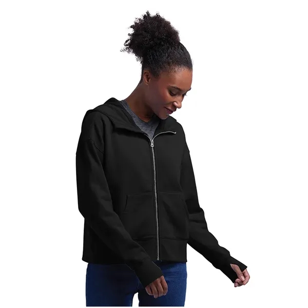 A full-zip hoodie made from soft recycled fleece, finished for comfort,... from ASI 44620 Charles River Apparel