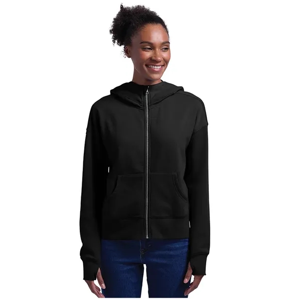 A full-zip hoodie made from soft recycled fleece, finished for comfort,... from ASI 44620 Charles River Apparel