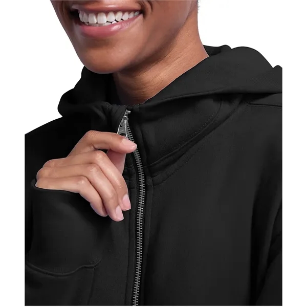 A full-zip hoodie made from soft recycled fleece, finished for comfort,... from ASI 44620 Charles River Apparel
