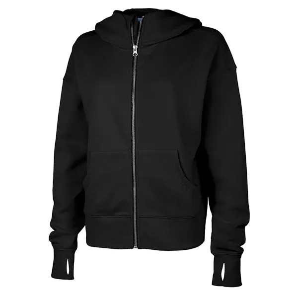 A full-zip hoodie made from soft recycled fleece, finished for comfort,... from ASI 44620 Charles River Apparel