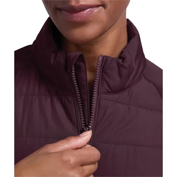 Quilted warmth meets stretch-knit comfort in a lightweight, water-resistant layerable jacket... from ASI 44620 Charles River Apparel