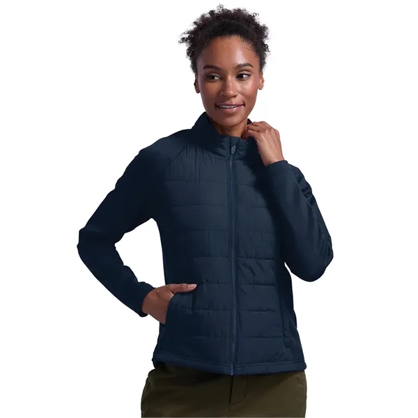 Quilted warmth meets stretch-knit comfort in a lightweight, water-resistant layerable jacket... from ASI 44620 Charles River Apparel